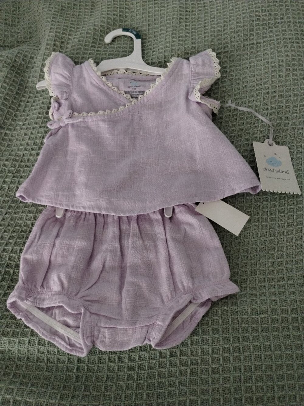 Cloud Island( baby girl) -2 piece purple outfit